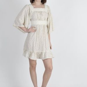 Boho festival kimono bell sleeve floral mi…